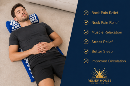 Relief House™ The Spine Reset (Acupressure Mat & Pillow Set)