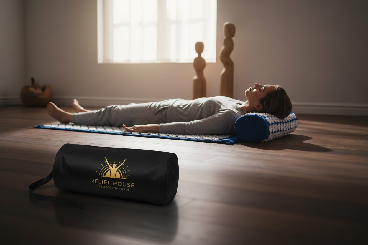 Relief House™ The Spine Reset (Acupressure Mat & Pillow Set)